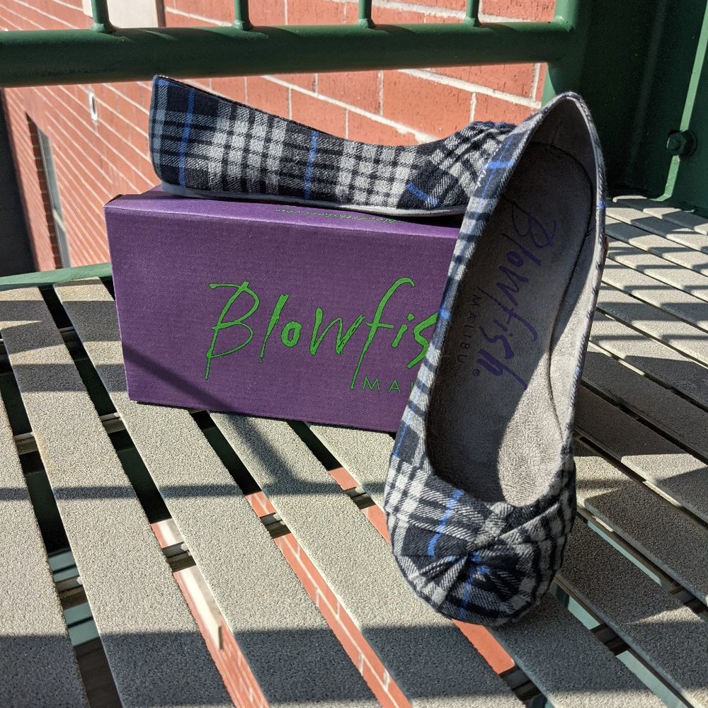 Blowfish "Stephanie" Scotty Plaid Fabric Flats